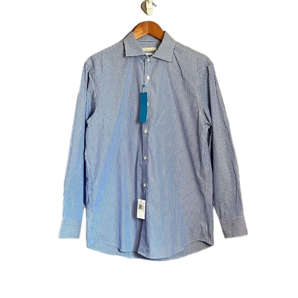NWT! Perry Ellis slim‎ fit button down shirt. Size 16